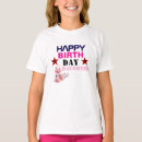 Search for cute girls tshirts Happy birthday