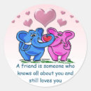 Search for elephant love stickers Blue