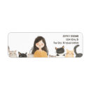 Search for crazy cat lady return address labels Feline