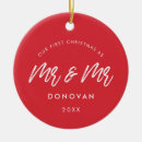 Search for gay couple ornaments Mr and mr