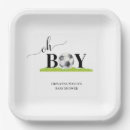 Search for oh boy baby shower plates Black and white