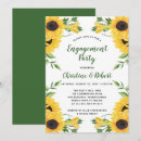 Search for sunflowers engagement party invitations Autumn