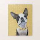 Recherche de boston terrier puzzles Noir et blanc