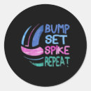Search for volleyball spike stickers Set