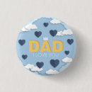 Search for love clouds buttons Blue
