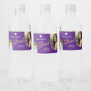 Search for purple water bottle labels Graduation party