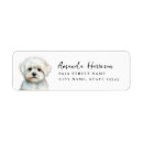 Search for maltese dog return address labels Puppy