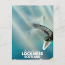 Recherche de monstre loch ness cartes postales Écosse