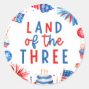 Search for land stickers Red white and blue