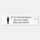 Search for anti media bumper stickers Liberal
