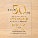 Search for cheers to 50 years invitations Typography