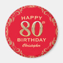 Recherche de 80 ans magnets Anniversaire heureux