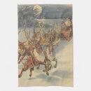 Search for santa claus tea towels Reindeer