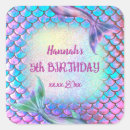 Search for square mermaid stickers Party