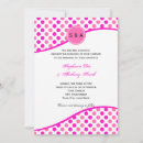 Search for polka dot monogram invitations Pink