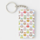 Search for red owl keychains Cute