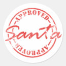 Search for approved by santa stickers Festive