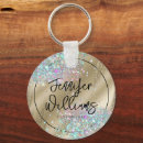 Search for faux gold foil keychains Glitter