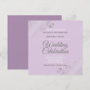 Search for lavender and silver wedding invitations Elegant