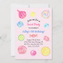 Search for lollipop birthday invitations Pink
