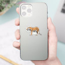 Search for tiger drawing stickers Illustration