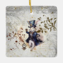 Search for white rabbit ornaments Alice in wonderland