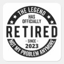 Search for legend stickers Retirement