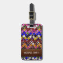 Search for faux leather luggage tags Geometric