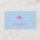 Recherche de colibri bleu cartes visite Élégant