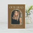 Recherche de brown graduation invitations Élégant