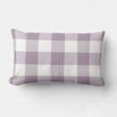 Search for purple and white pillows Gingham