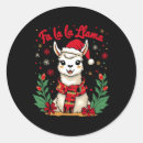 Search for funny llama stickers Xmas
