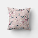 Search for pink and navy floral pillows Watercolor