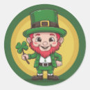 Search for leprechauns stickers Four leaf clover