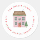 Search for pink return address stickers Christmas tree