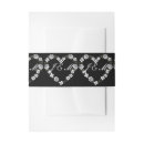 Search for bands wedding invitations Black and white