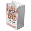 Search for pink glitter gift bags 50th birthday
