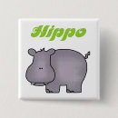 Search for hippo square buttons Animals