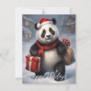 Search for panda christmas cards Santa