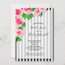 Search for stripe bridal shower invitations Roses