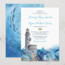 Search for lighthouse nautical wedding invitations Blue