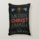 Search for christian christmas pillows Black