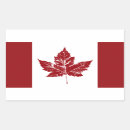 Search for leaves rectangle stickers Flag