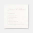 Search for blush pink wedding napkins Calligraphy