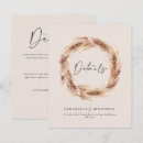 Search for boho wedding advice cards Pampas grass