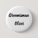 Search for wedding groomsman buttons Black and white