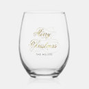 Search for christmas wine glasses Gold