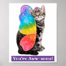 Search for cute rainbow kitten posters Animal