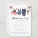 Search for patriotic baby shower invitations Stars and stripes