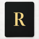 Search for letter a monogram mousepads Minimal